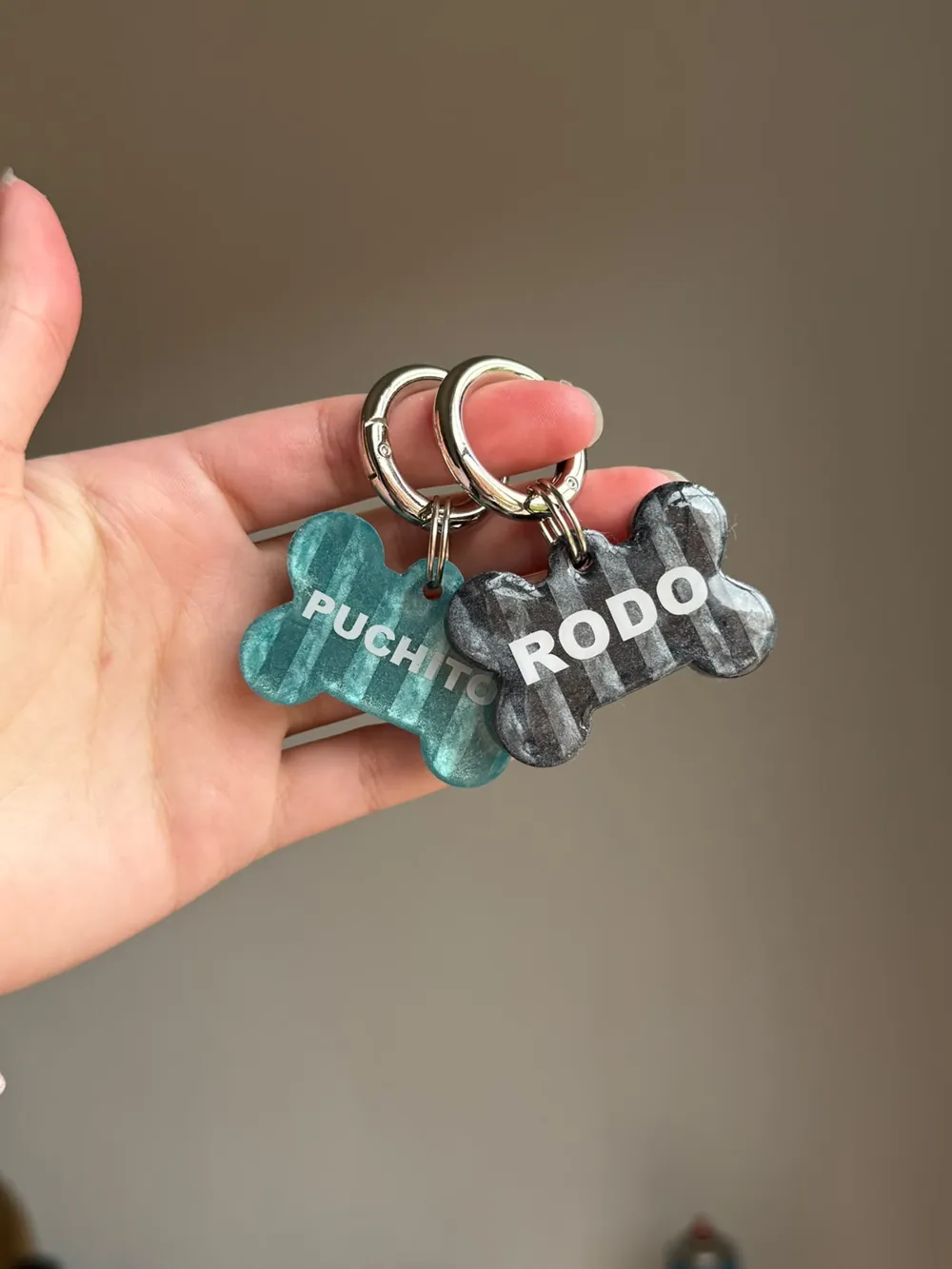 Chapitas hueso personalizadas